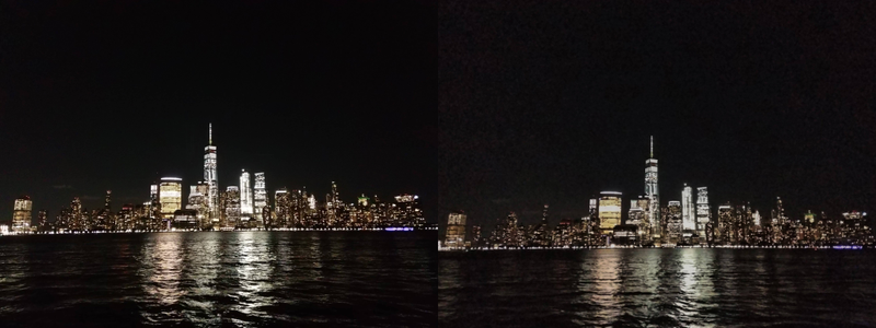 These photos were taken seconds apart, but the one on the right is significantly grainier, blurrier and has more blown out highlights. with the PH-1, you often need to work hard to get a good shot. (Click to enlarge)
